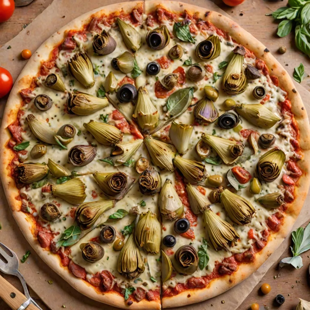 Czy karczochy dobrze komponują się na pizzy?