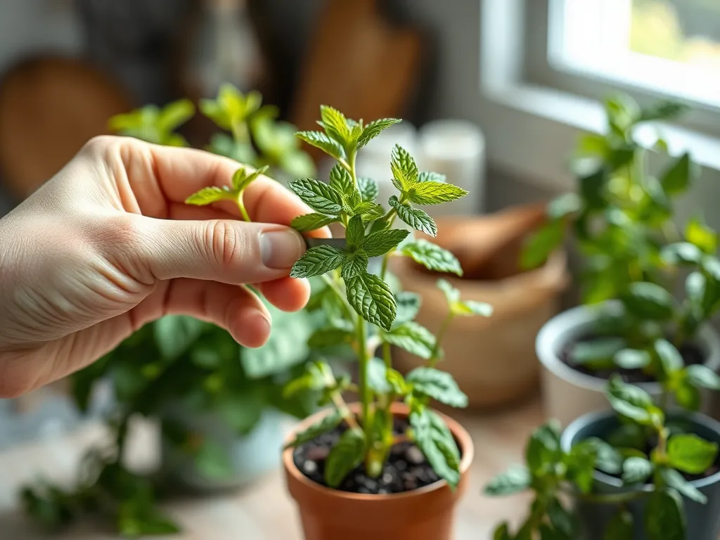 Jak przycinać miętę w doniczce?