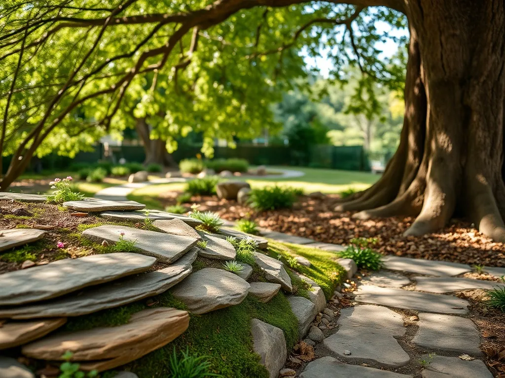 Skalniak pod drzewem — pomysły, rośliny i aranżacja